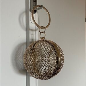 Gold Mesh Ball bag